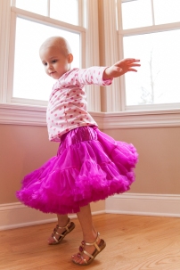 2/27 Feeling good: As I talked about above with the rainbow tutu…I had gotten she and Hannah these pink tutus for Christmas and I knew when she had one on, well than my girl was having a feel good “tutu day.”